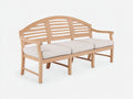 Banc de jardin-Bois-Tissu-180x72x90 cm-Beige-Bois clair-Style naturel
